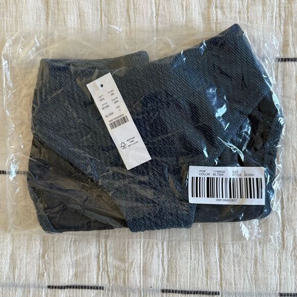 NWT J. Crew Textured High-rise Cheeky Bikini Bottom Deep Midnight Navy Size L - Picture 10 of 10